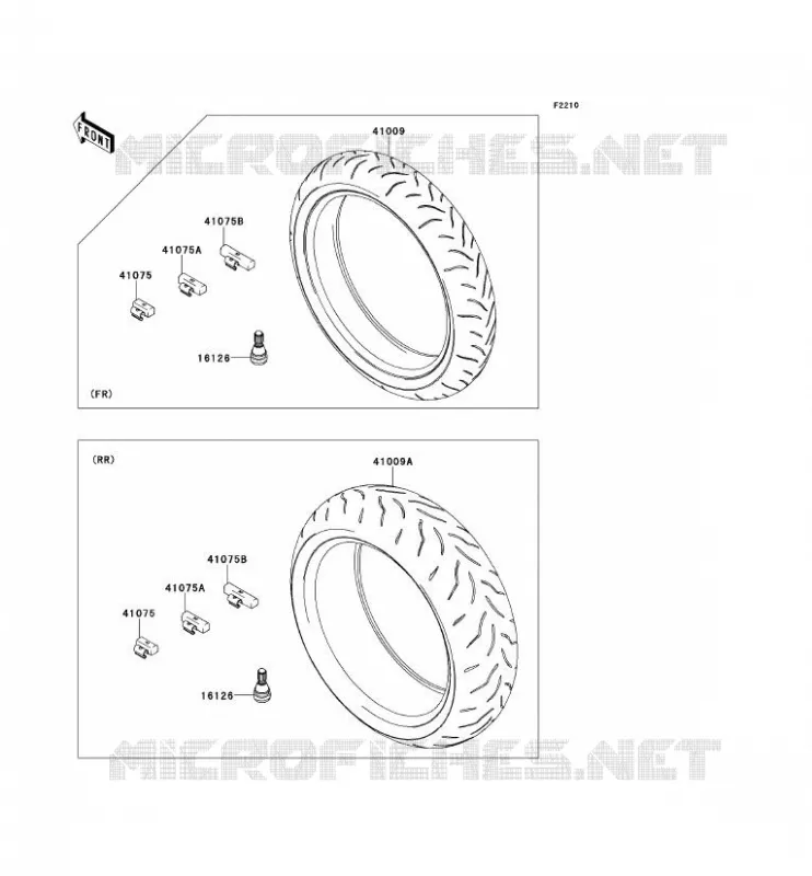 PNEUS Kawasaki MOTOS 1000 2013 Z1000SX ABS  ZX1000HDF
