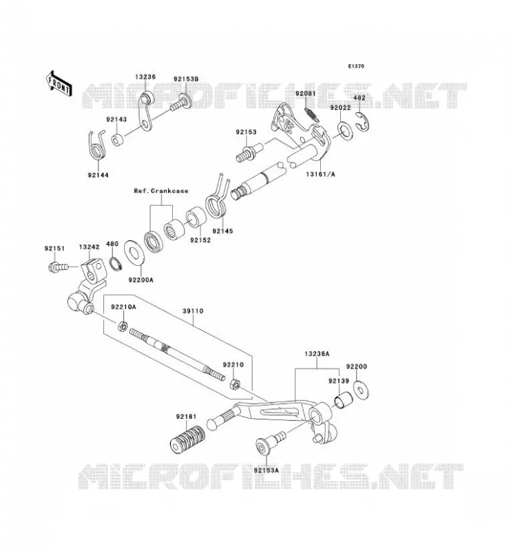 SELECTEUR Kawasaki MOTOS 1000 2013 Z1000SX ABS  ZX1000HDF
