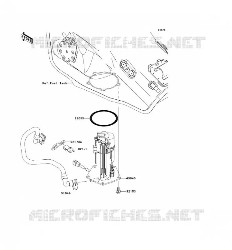 POMPE A ESSENCE Kawasaki MOTOS 1000 2012 NINJA ZX-10R  ZX1000JCF