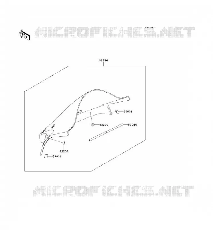 ACCESSOIRE(PARE-BRISE) Kawasaki MOTOS 1000 2012 NINJA ZX-10R  ZX1000JCF