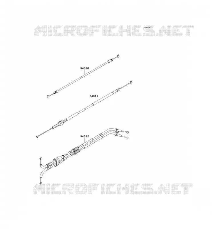 CABLES Kawasaki MOTOS 1000 2013 NINJA ZX-10R  ZX1000JDF