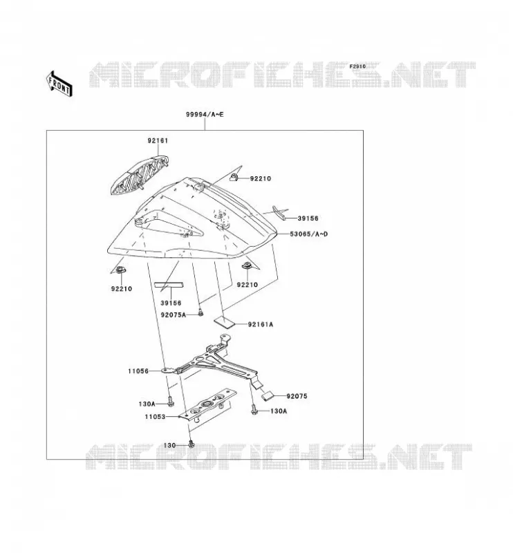 ACCESSOIRE (COUVRE SELLE) Kawasaki MOTOS 1000 2013 NINJA ZX-10R  ZX1000JDF