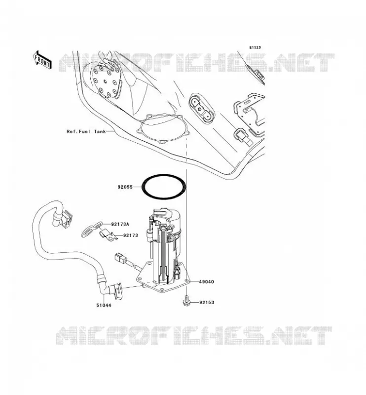 POMPE A ESSENCE Kawasaki MOTOS 1000 2013 NINJA ZX-10R  ZX1000JDF