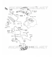 SYSTEME D'EVAPORATION CARBURANT(CA) pour Kawasaki NINJA ZX-10R ABS 2011