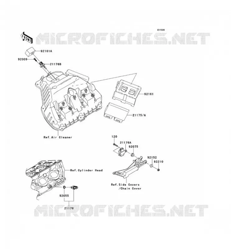 INJECTION CARBURANT Kawasaki MOTOS 1000 2011 NINJA ZX-10R ABS  ZX1000KBF