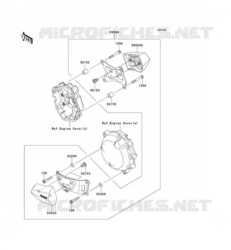 ACCESSOIRE (PROTECTION MOTEUR) Kawasaki MOTOS 1000 2011 NINJA ZX-10R ABS  ZX1000KBF