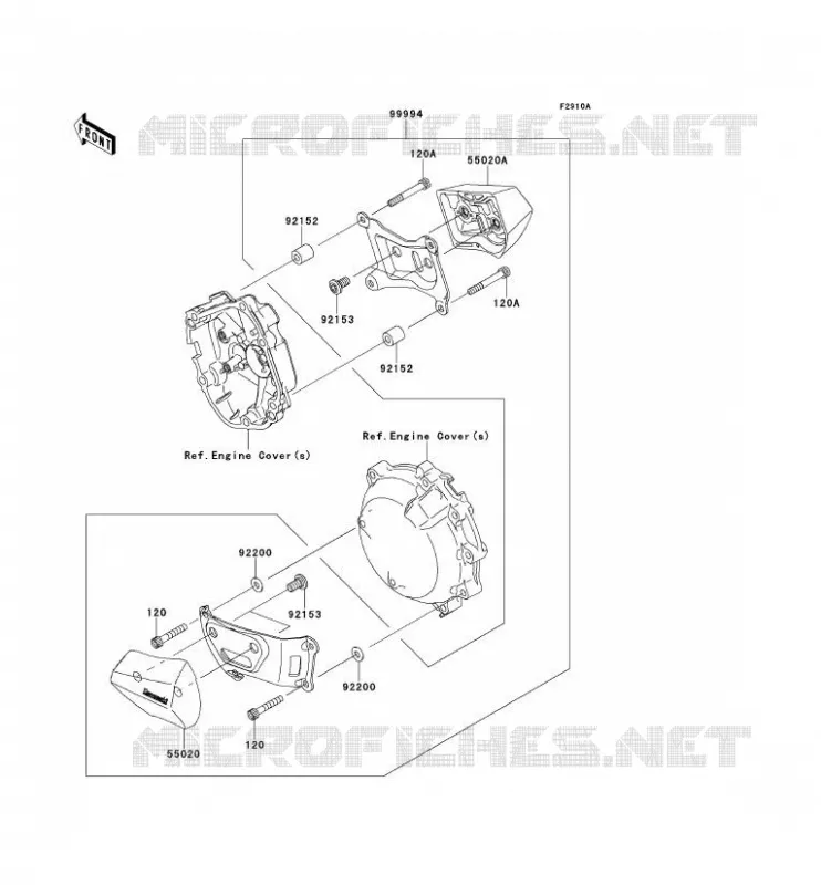 ACCESSOIRE (PROTECTION MOTEUR) Kawasaki MOTOS 1000 2011 NINJA ZX-10R ABS  ZX1000KBF