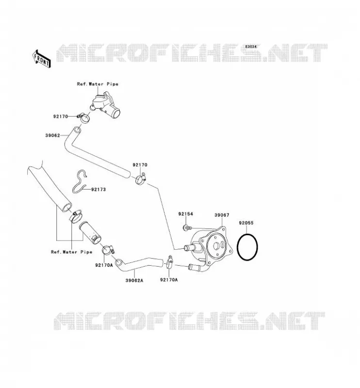 RADIATEUR D'HUILE Kawasaki MOTOS 1000 2012 NINJA ZX-10R ABS  ZX1000KCF