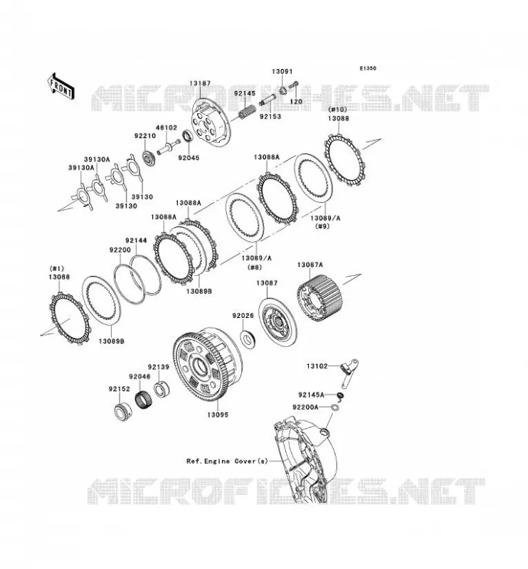 EMBRAYAGE Kawasaki MOTOS 1000 2012 NINJA ZX-10R ABS  ZX1000KCF