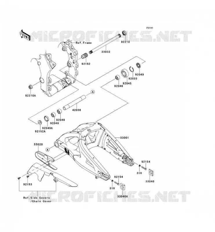 BRAS OSCILLANT Kawasaki MOTOS 1000 2012 NINJA ZX-10R ABS  ZX1000KCF