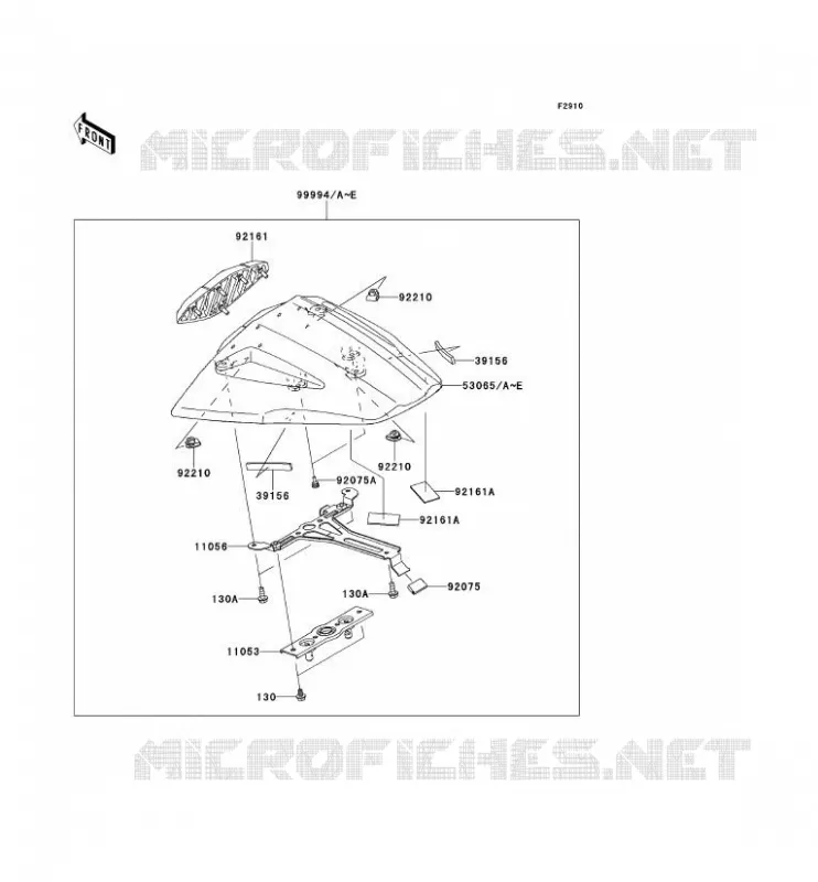 ACCESSOIRE (COUVRE SELLE) Kawasaki MOTOS 1000 2013 NINJA ZX-10R ABS  ZX1000KDF