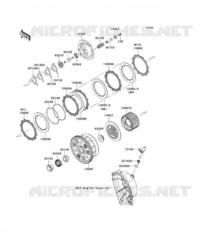 EMBRAYAGE Kawasaki MOTOS 1000 2013 NINJA ZX-10R ABS  ZX1000KDF