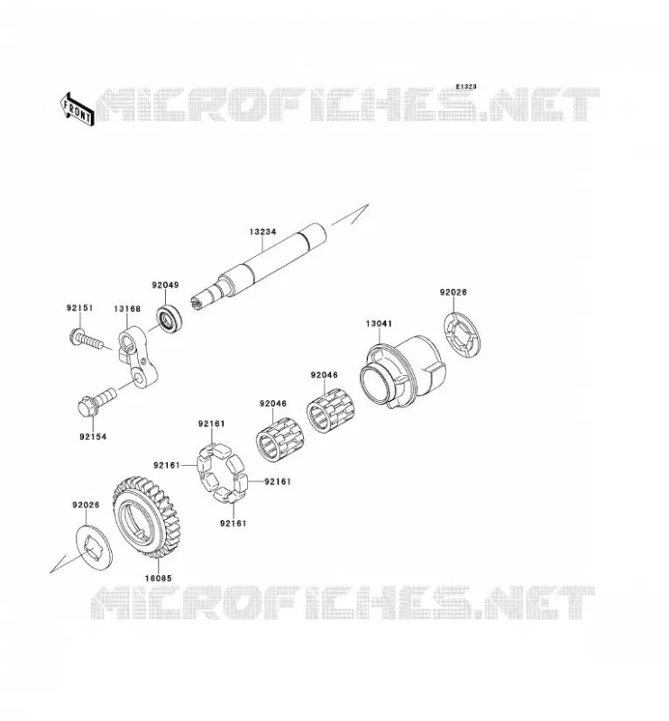 BALANCIER Kawasaki MOTOS 1000 2013 NINJA ZX-10R ABS  ZX1000KDF