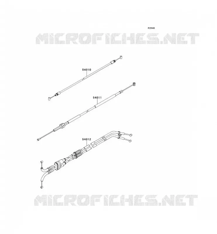 CABLES Kawasaki MOTOS 1000 2014 NINJA ZX-10R ABS  ZX1000KEF