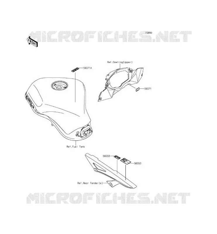 LABEL Kawasaki MOTOS 1000 2015 Z1000SX  ZX1000LFF