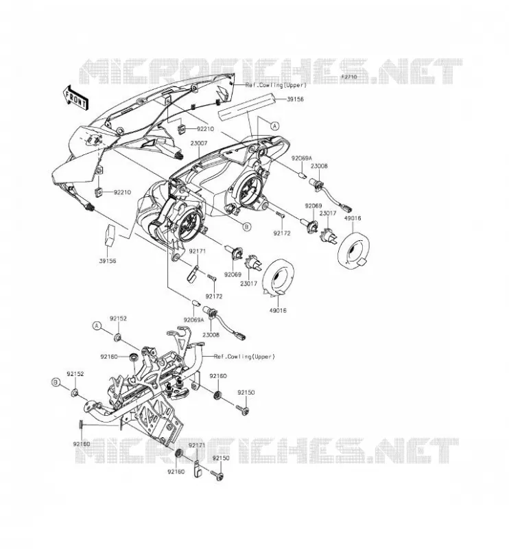 OPTIQUE(S) Kawasaki MOTOS 1000 2014 Z1000SX ABS  ZX1000MEF