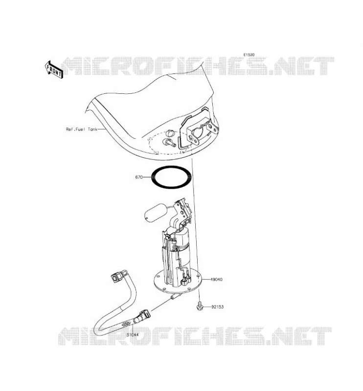 POMPE A ESSENCE Kawasaki MOTOS 1000 2015 Z1000SX ABS  ZX1000MFF