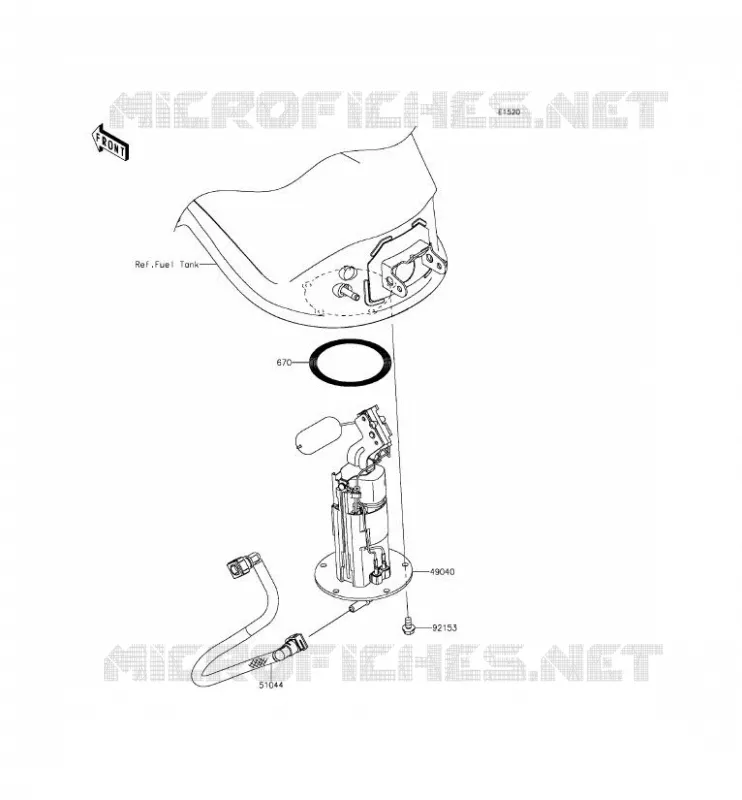 POMPE A ESSENCE Kawasaki MOTOS 1000 2015 Z1000SX ABS  ZX1000MFF