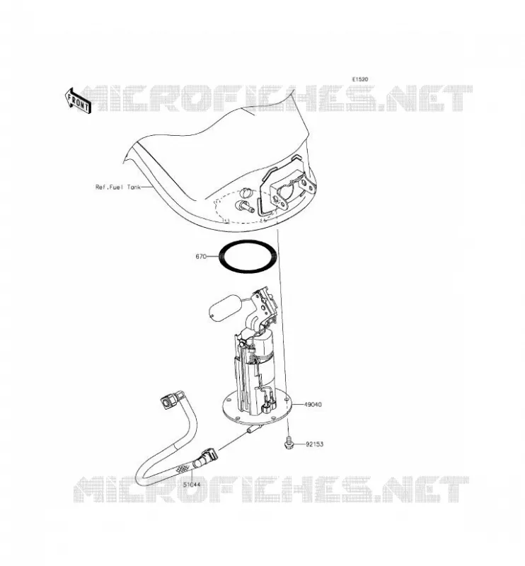 POMPE A ESSENCE Kawasaki MOTOS 1000 2015 Z1000SX ABS  ZX1000MFF