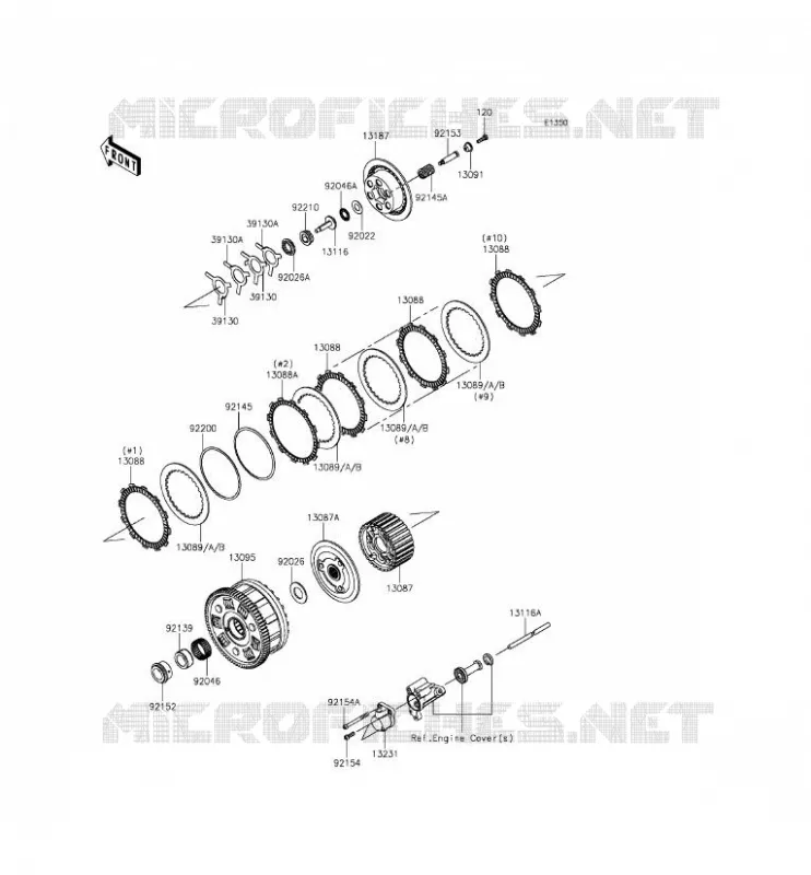 EMBRAYAGE Kawasaki MOTOS 1000 2015 NINJA H2R  ZX1000PFF