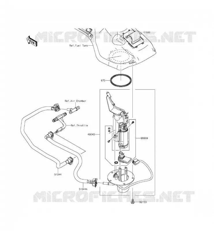 POMPE A ESSENCE Kawasaki MOTOS 1000 2015 NINJA H2R  ZX1000PFF