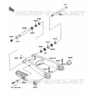 BRAS OSCILLANT pour Kawasaki ZZR1100 1990