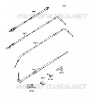 CABLE pour Kawasaki ZZR1100 1990