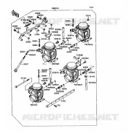 CARBURATEUR( ZXT10CE015042) pour Kawasaki ZZR1100 1990