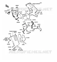 CARENAGE INFERIEUR pour Kawasaki ZZR1100 1990