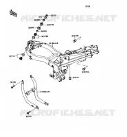 CH&Acirc;SSIS pour Kawasaki ZZR1100 1990