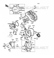 COUVERCLES MOTEUR pour Kawasaki ZZR1100 1990