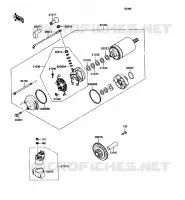 D&Eacute;MARREUR pour Kawasaki ZZR1100 1990