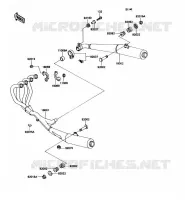 &Eacute;CHAPPEMENT pour Kawasaki ZZR1100 1990