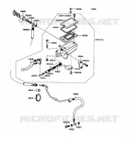 EMBRAYAGE MAITRE CYLINDRE pour Kawasaki ZZR1100 1990