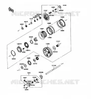 EMBRAYAGE pour Kawasaki ZZR1100 1990