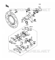 &Eacute;TRIER ARRI&Egrave;RE pour Kawasaki ZZR1100 1990