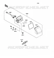 FEUX ARRI&Egrave;RE pour Kawasaki ZZR1100 1990