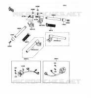 GUIDON pour Kawasaki ZZR1100 1990