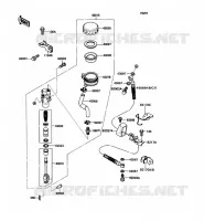 MAITRE CYLINDRE ARRI&Egrave;RE pour Kawasaki ZZR1100 1990