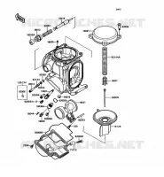 PI&Egrave;CES DE CARBURATEUR( 015042) pour Kawasaki ZZR1100 1990