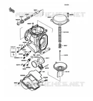 PI&Egrave;CES DE CARBURATEUR(015043 ) pour Kawasaki ZZR1100 1990