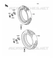 PNEUS pour Kawasaki ZZR1100 1990