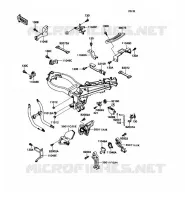 SUPPORT BATTERIE pour Kawasaki ZZR1100 1990