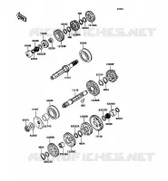 TRANSMISSION pour Kawasaki ZZR1100 1990