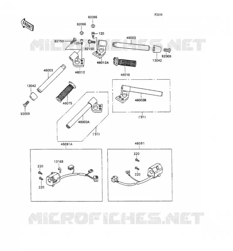 GUIDON Kawasaki MOTOS 1100 1991 ZZR1100  ZX1100-C2