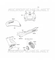 STICKER(RED)(ZX1100 E1/E2/E4) pour Kawasaki GPZ1100 1998