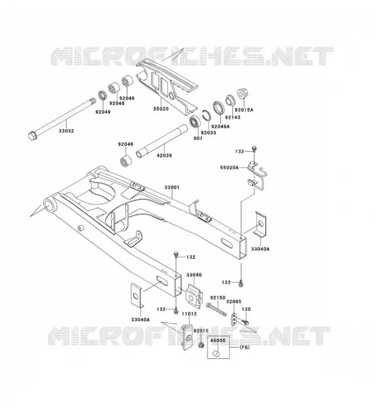BRAS OSCILLANT Kawasaki MOTOS 1100 1996 GPZ1100 ABS  ZX1100-F1