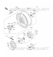MOYEU ARRIERE pour Kawasaki NINJA ZX-12R 2001