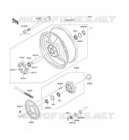MOYEU ARRIERE pour Kawasaki NINJA ZX-12R 2003