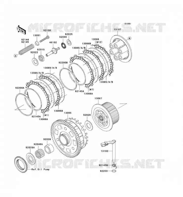 EMBRAYAGE Kawasaki MOTOS 1200 2003 NINJA ZX-12R  ZX1200-B2H